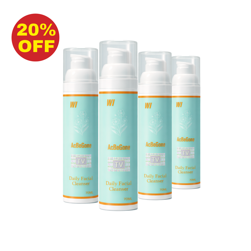 W-II Acbegone Daily Facial Cleanser Bundle of 4