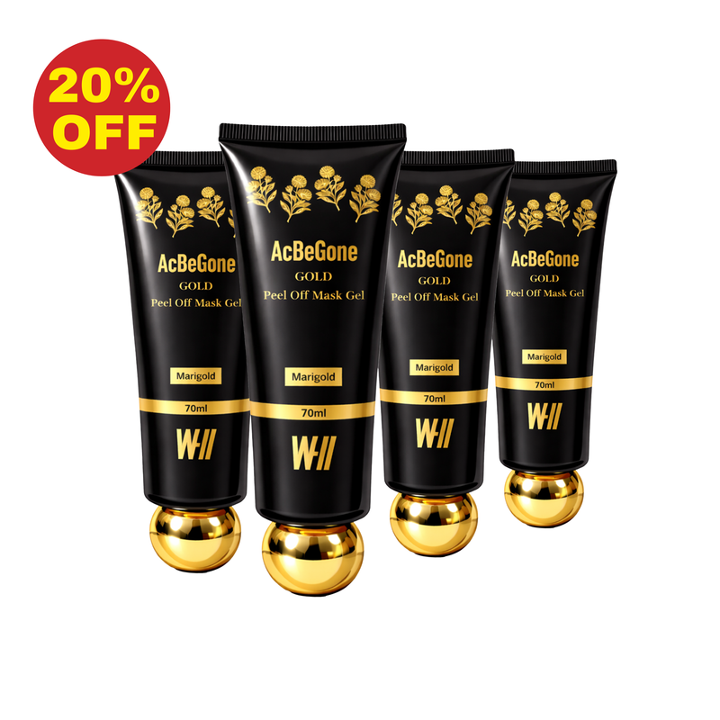 WII Acbegone Peel Off Mask Gel Bundle of 4