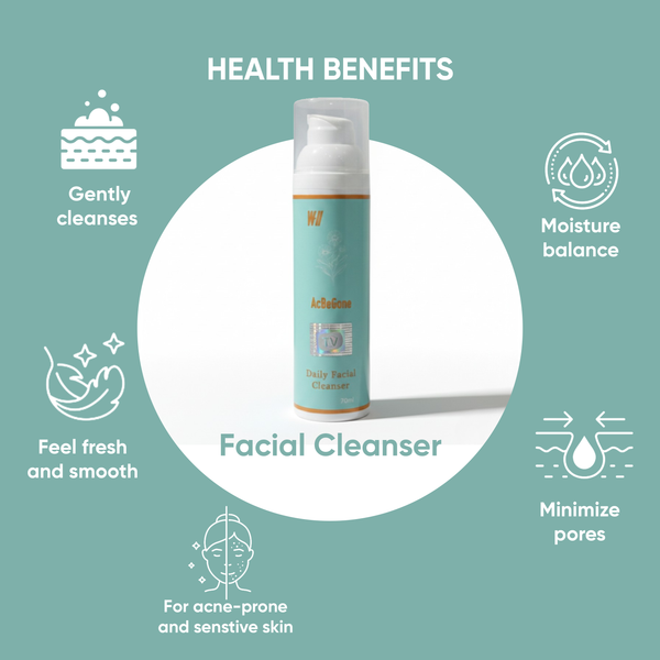 W-II Acbegone Daily Facial Cleanser Bundle of 4