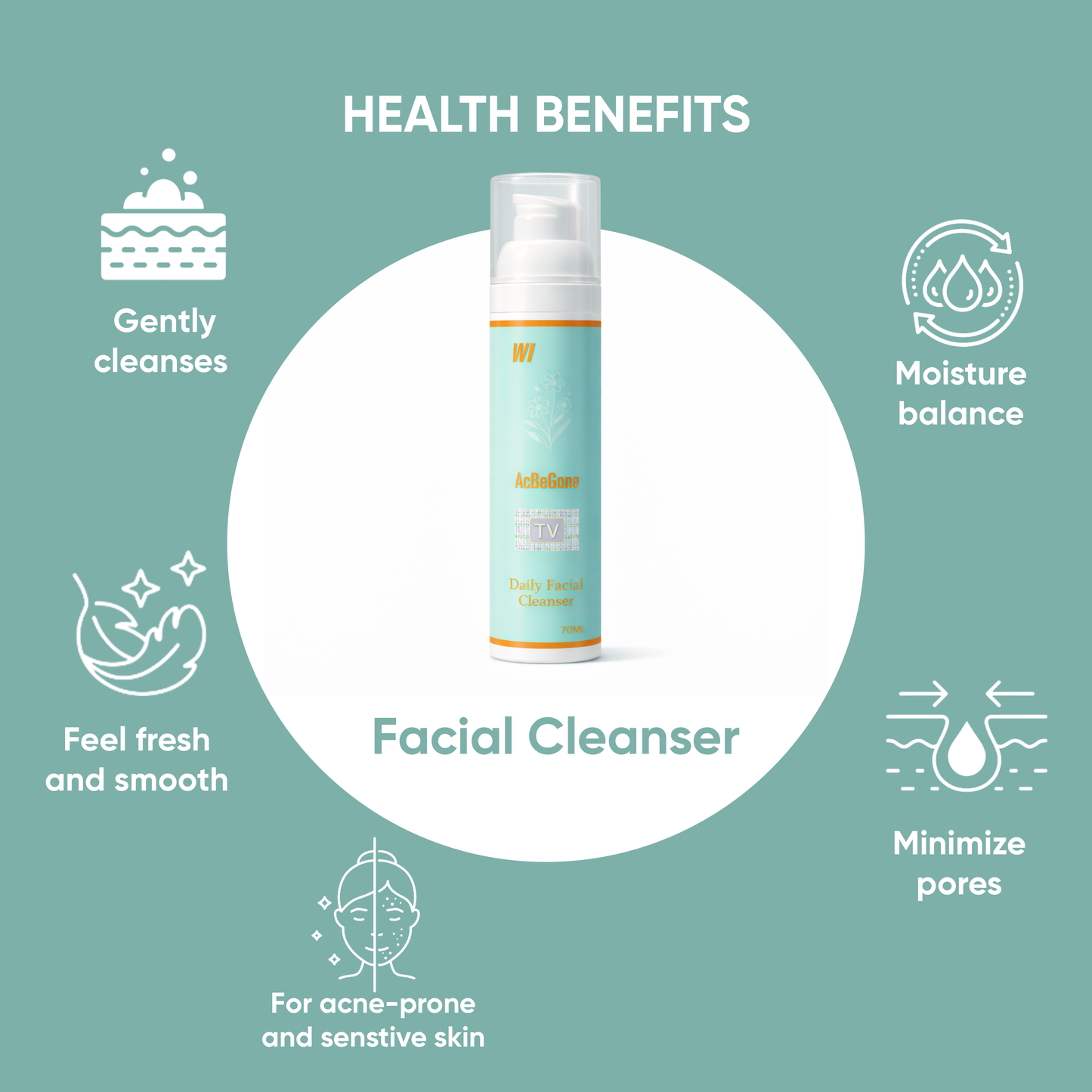 Acbegone Daily Facial Cleanser