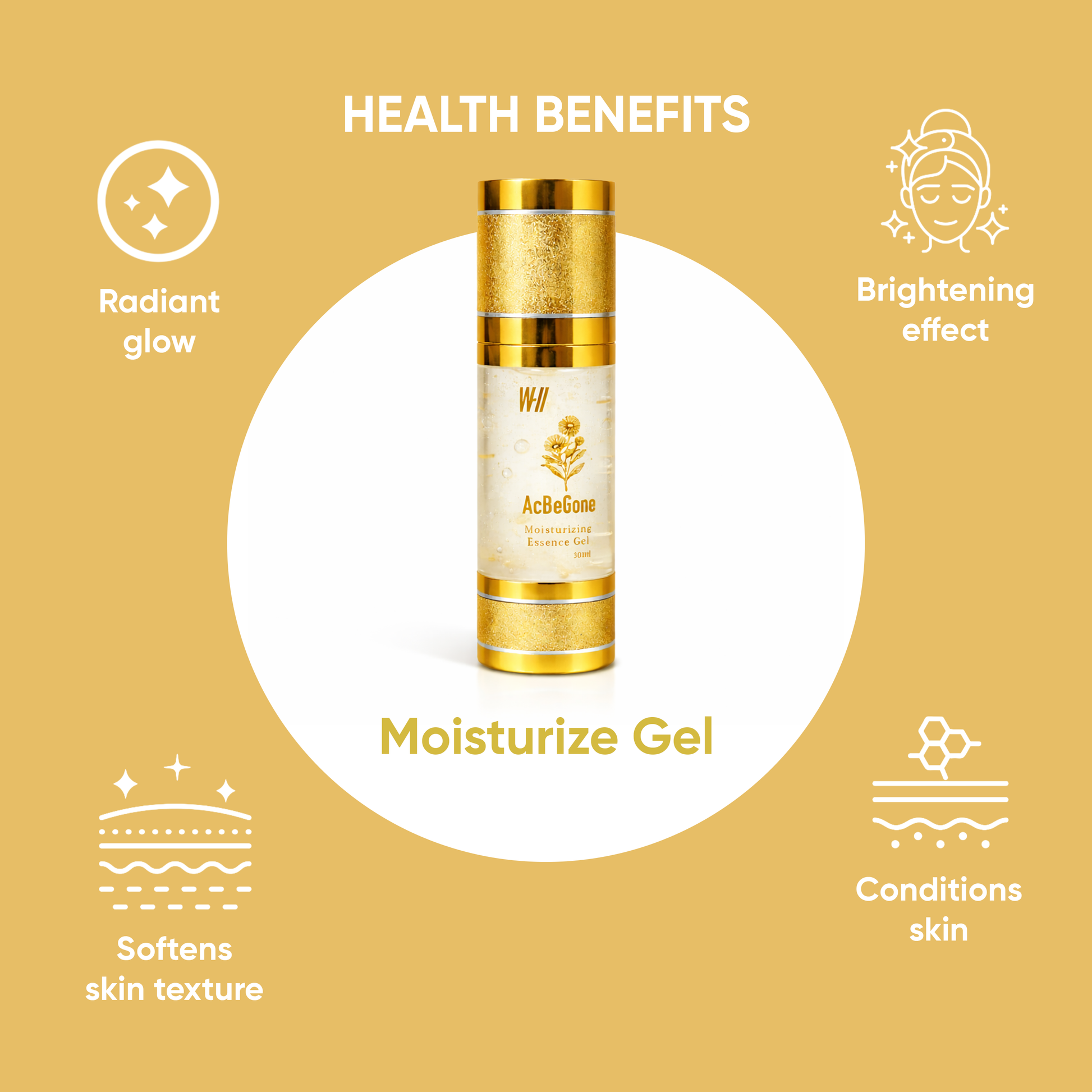 W-II Acbegone Moisturizing Essence Gel Acne Free Skin – EZshop.Asia